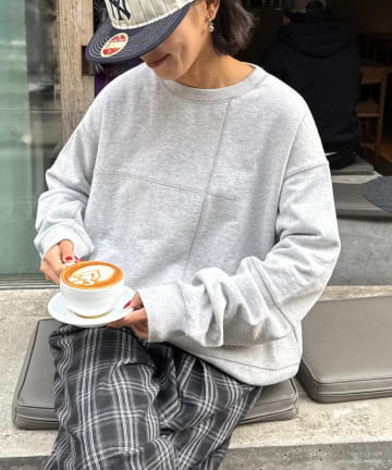 CIAOPANIC TYPY(チャオパニックティピー) 【ロングシーズン着回し】【ユニセックス】ヴィンテージ切り替えスウェット