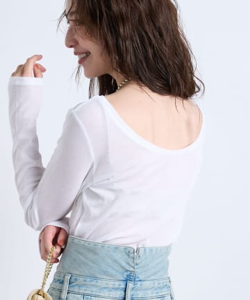 La boutique BonBon(ラブティックボンボン) 前後２WAYシアーカットソー