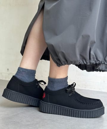 CPCM(シーピーシーエム) 【U.S. POLO ASSN. 】厚底モカシンシューズ