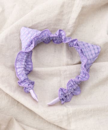 3COINS(スリーコインズ) ネコミミフリルカチューシャ／KIDS