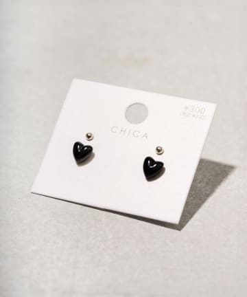 ハートボールピアス4個セット