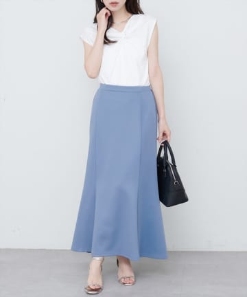 natural couture(ナチュラルクチュール) 【WEB限定】カットソーマーメイドスカート