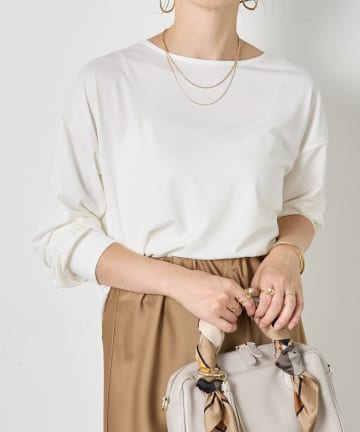 Jena　espace merveilleux(ジェナ　エスパスメルヴェイユ) カットジョーゼットブラウス