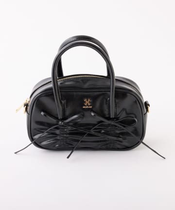 NICE CLAUP / OLIVE des OLIVE OUTLET(ナイスクラップ  / オリーブ デ オリーブ アウトレット) 【one after another】リボンシャーリングバッグ