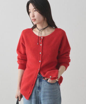 LOUNGEDRESS(ラウンジドレス) FURウール2WAYニットカーデ