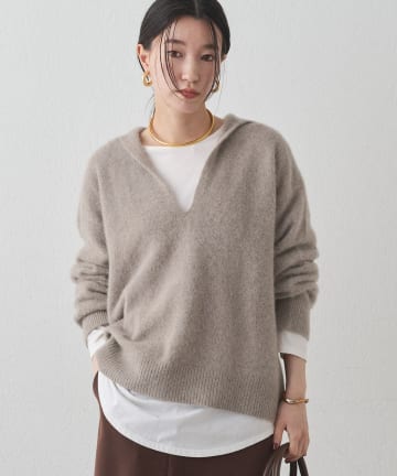 LOUNGEDRESS(ラウンジドレス) FURウールスキッパーニット