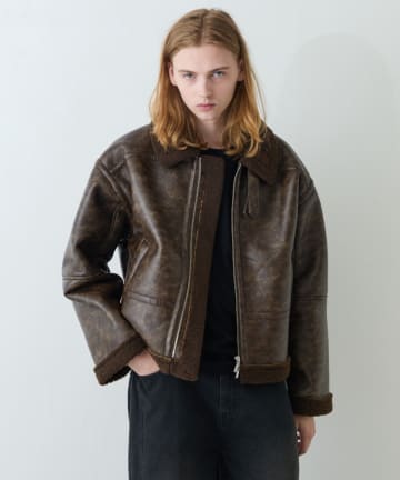 希少♡50♡XL♡CANALI カナーリ ムートンコート レザージャケット ジャケット/アウターの通販 | PAL CLOSET(パルクローゼット