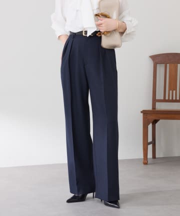 COLLAGE GALLARDAGALANTE(コラージュ ガリャルダガランテ) 【６色展開/リバイバル/腰回りカバー】ウールライクタックパンツ/カセット服