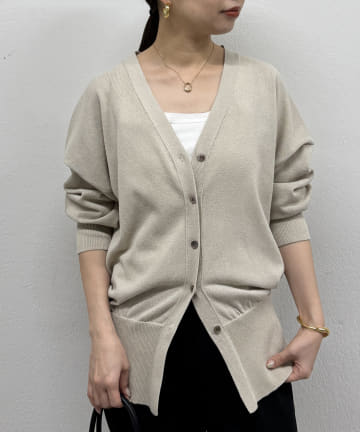 OUTLET(アウトレット) 【Loungedress】和紙ニットカーディガン