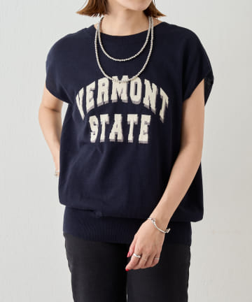 OUTLET(アウトレット) 【SHENERY】ウォッシャブルロゴニット