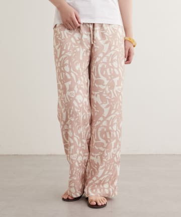 OUTLET(アウトレット) 【earthy_】オリジナルプリントイージーパンツ