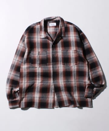 FREDY & GLOSTER(フレディ アンド グロスター) 【残暑にも快適なさらっとシャツ】ワッフルチェックシャツ