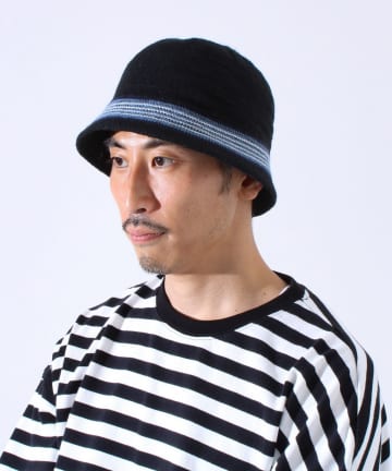 【GLOSTER/グロスター】グラデーションニットハット バケットハット