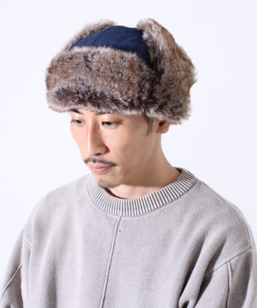 FREDY & GLOSTER(フレディ アンド グロスター) 【GLOSTER/グロスター】フライトキャップ 2WAY ナイロン/デニム