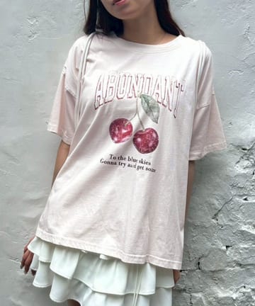 OLIVE des OLIVE(オリーブ デ オリーブ) Cherry Big Tシャツ