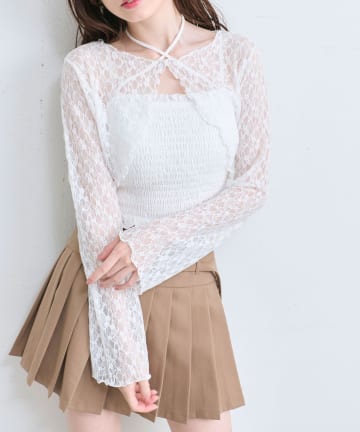 OLIVE des OLIVE(オリーブ デ オリーブ) キャミ×ボレロセット