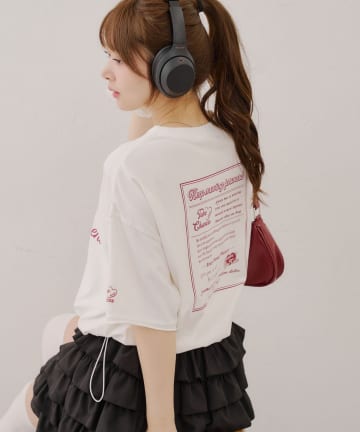 Remind me and forever(リマインドミーアンドフォーエバー) ピグメント加工ドロストTシャツ