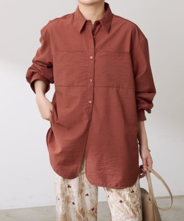 COLLAGE GALLARDAGALANTE(コラージュ ガリャルダガランテ) 【体型カバー】チュニックシャツ