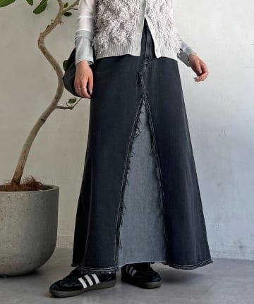 リメイク風デニムスカート