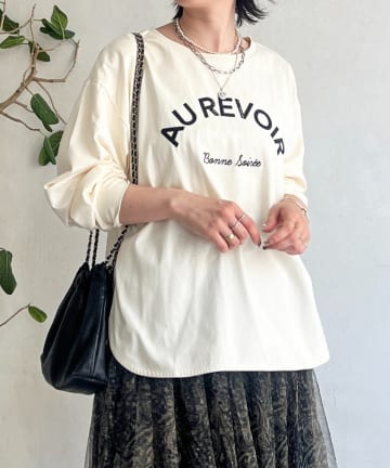 Croisiere(クロジエール) バックテープロゴロングTEE