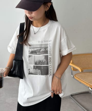 DISCOAT(ディスコート) 【ユニセックス】SALATIONフォトTシャツ