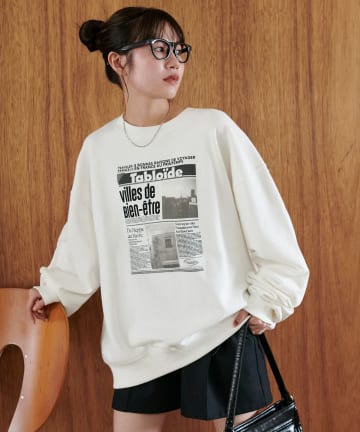 DISCOAT(ディスコート) 【大人カジュアルに決まる♪/ユニセックス】アソートニュースペーパースウェット