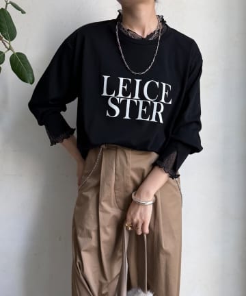 DOUDOU(ドゥドゥ) 【WEB限定】LEICESTERフロッキーレイヤードロンTEE