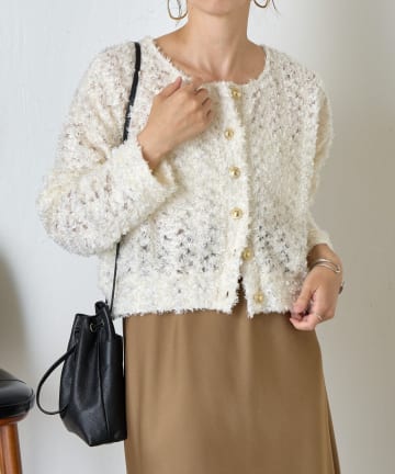 Jena　espace merveilleux(ジェナ　エスパスメルヴェイユ) レース刺繍ジャケット