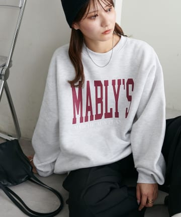 DISCOAT(ディスコート) 【新色追加!/WEB限定】MALBLYSロゴプリントスウェット《ユニセックス》