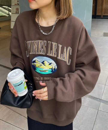 DISCOAT(ディスコート) 【WEB限定】スーベニアマウンテン刺繍スウェット《ユニセックス》