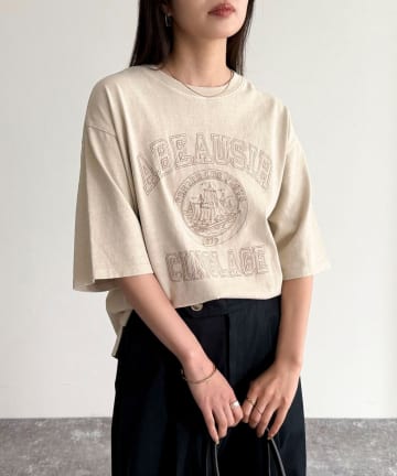 FREDY & GLOSTER(フレディ アンド グロスター) ピグメント刺繍クロップドT