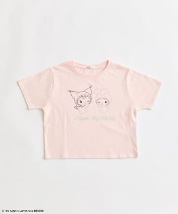 OLIVE des OLIVE(オリーブ デ オリーブ) メロクロキラキラTシャツ