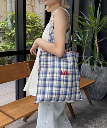 Lattice(ラティス) 【WEB限定カラーあり】刺繍ロゴカラートートバッグ