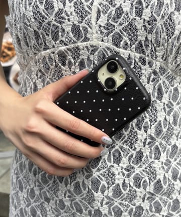 ミニドットスマホケース(iPhone15)