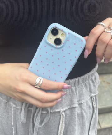 Lattice(ラティス) ミニドットスマホケース(iPhone15)