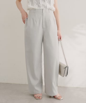 natural couture(ナチュラルクチュール) 涼しげハイウエストストレートパンツ