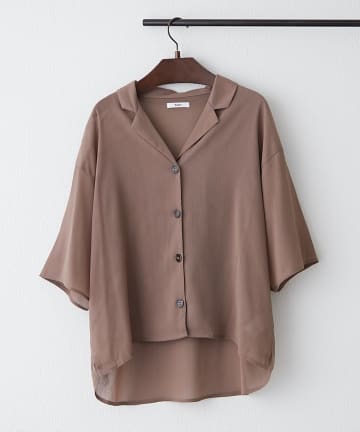 NICE CLAUP / OLIVE des OLIVE OUTLET(ナイスクラップ  / オリーブ デ オリーブ アウトレット) 【RMAF】【NAO】開襟BIGシャツ