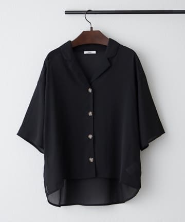 NICE CLAUP / OLIVE des OLIVE OUTLET(ナイスクラップ  / オリーブ デ オリーブ アウトレット) 【RMAF】【NAO】開襟BIGシャツ