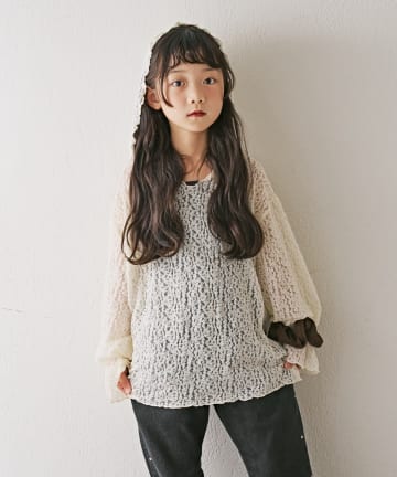 CIAOPANIC TYPY(チャオパニックティピー) 【KIDS】ストレッチレースフーディー
