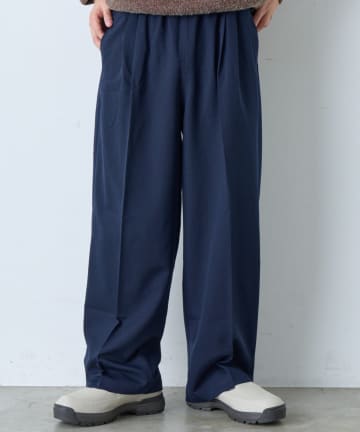 【WHIMSIC/2サイズ展開/SETUP対応】ルーズフィットイージースラックス