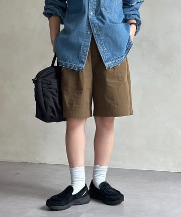 CPCM(シーピーシーエム) 冷感タックショートパンツ
