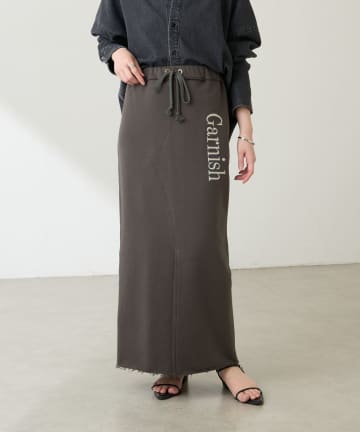 【楽ちんスカート◎】スウェットロゴスカート