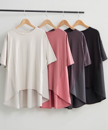 Remind me and forever(リマインドミーアンドフォーエバー) 接触冷感！布帛切替プルオーバー