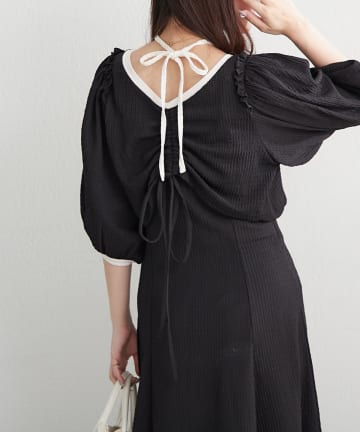 NICE CLAUP / OLIVE des OLIVE OUTLET(ナイスクラップ  / オリーブ デ オリーブ アウトレット) 【2set】【RMAF】シャーリングカーデとキャミワンピース