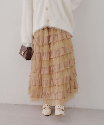 NICE CLAUP / OLIVE des OLIVE OUTLET(ナイスクラップ  / オリーブ デ オリーブ アウトレット) 段々段々チュールSK