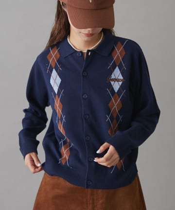 CIAOPANIC TYPY(チャオパニックティピー) 【GEVACO】アーガイルニットカーディガン