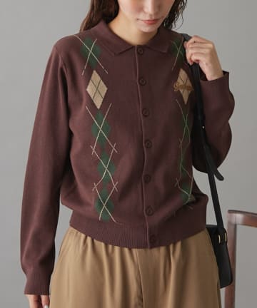 CIAOPANIC TYPY(チャオパニックティピー) 【GEVACO】アーガイルニットカーディガン