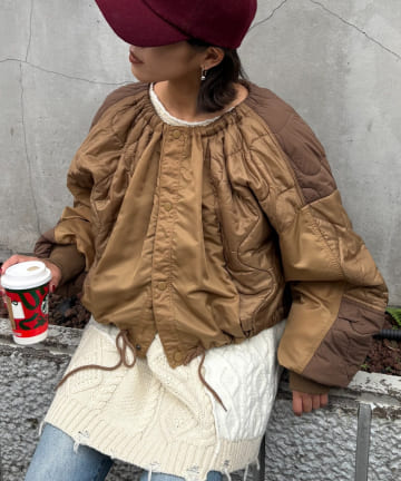 CIAOPANIC TYPY(チャオパニックティピー) 【etsinta】リメイクキルティングコクーンジャケット