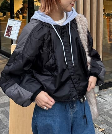 CIAOPANIC TYPY(チャオパニックティピー) 【etsinta】リメイクキルティングコクーンジャケット