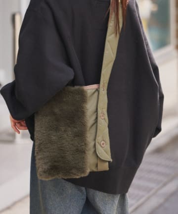 CIAOPANIC TYPY(チャオパニックティピー) 【PALCLOSET限定】etsintaファー切替ショルダーBAG